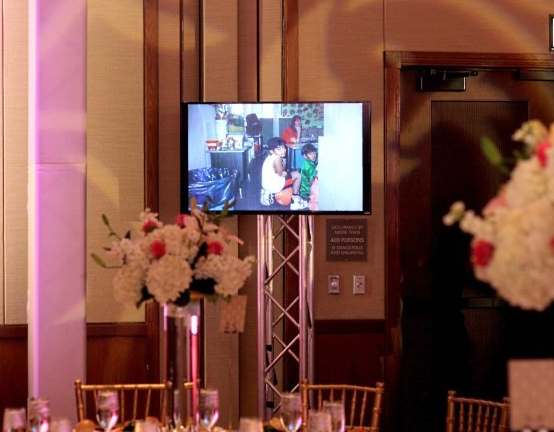 CT Wedding DJ - J&S Entertainment - flat screen monitors